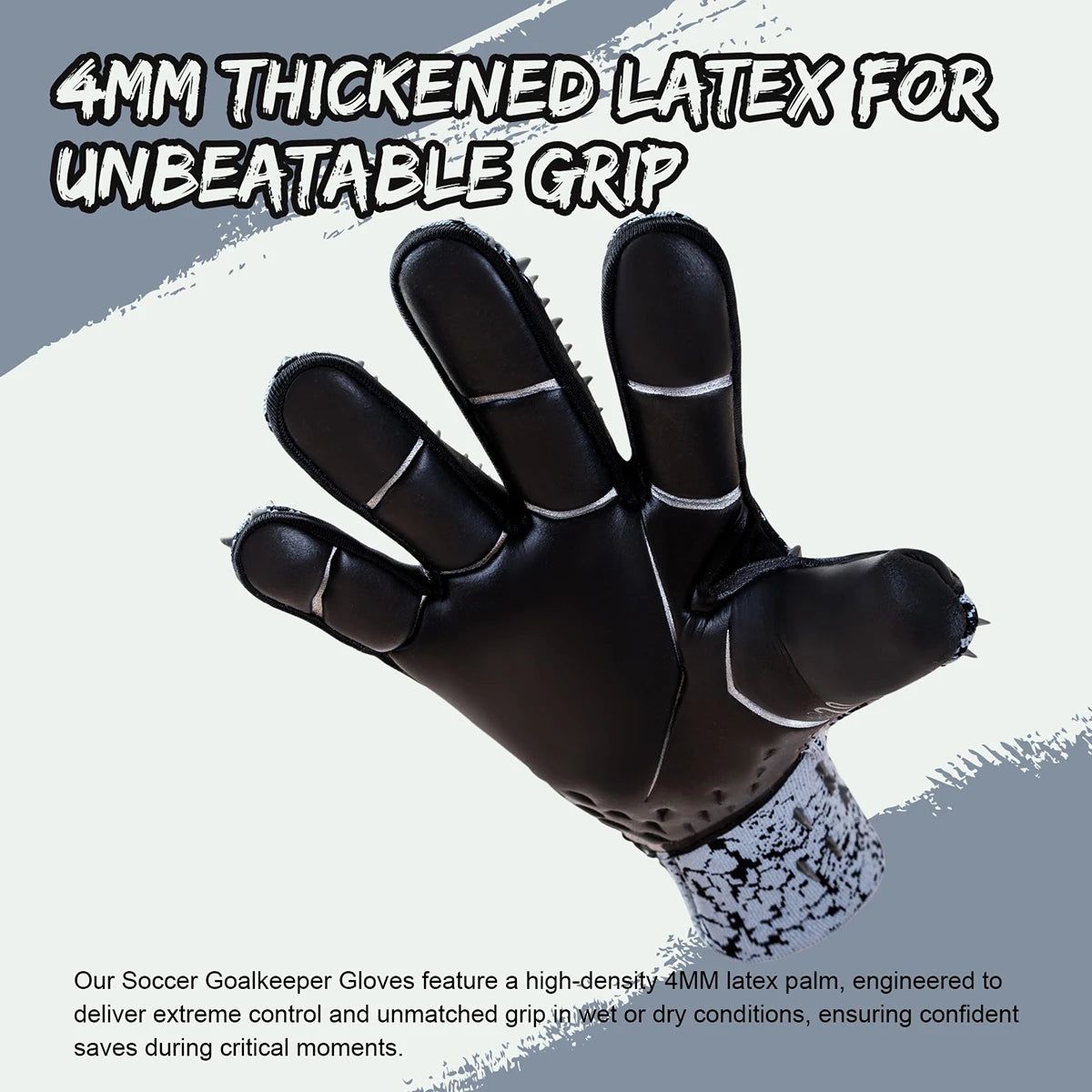 GKHMNEW CN Soccer Goalie Gloves With Enhanced Latex Palm
