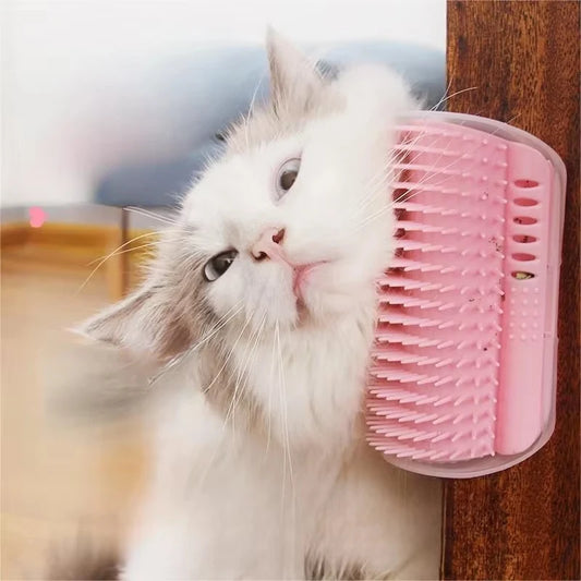 Cat Scratcher Massage Comb With Catnip Grooming Brush