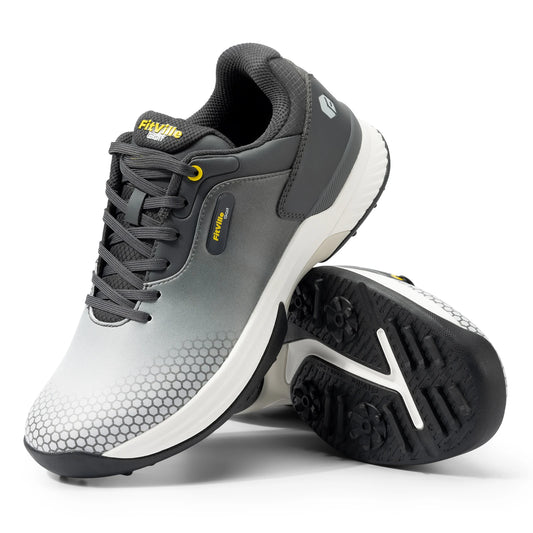 FitVille Mens Golf Shoes Non Slip Wear Resistant Breathable Comfort