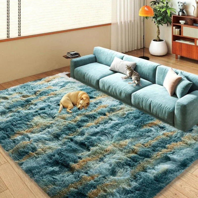 Soft Shag Rugs For Bedroom,  Living Room, Luxury Modern Plush Carpet Girls Boys Room Dorm Indoor Home Decor