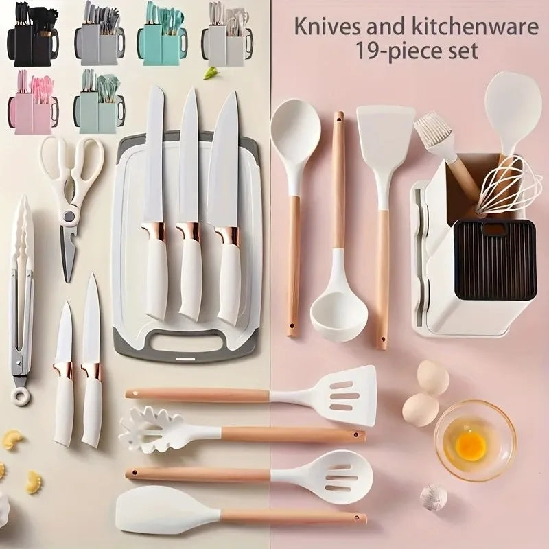 Stainless Steel & Food-Grade Silicone Kitchenware Set Multi-Functional Combination New Product Promotion