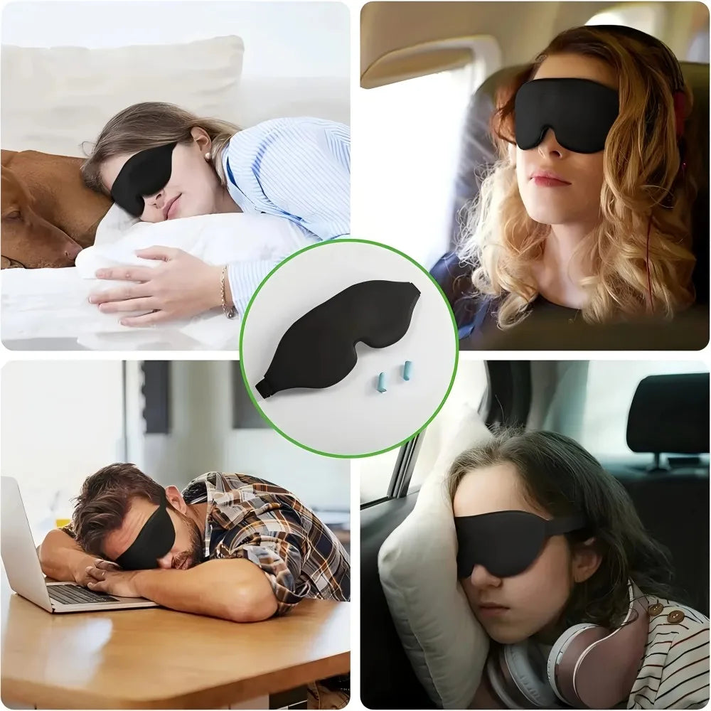 3D Memory Foam Sleep Eye Mask Soft Breathable Design