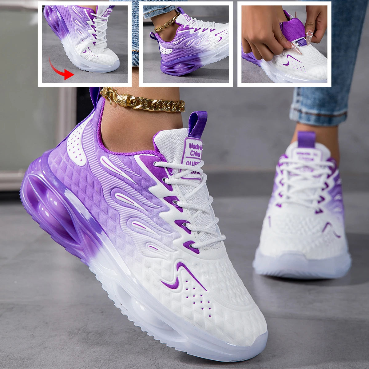 Lightweight Mesh Running Shoes For Men And Women With Cushion