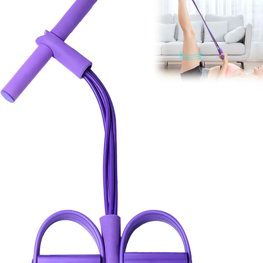 21 Fitness Resistance Bands Pedal Exerciser 4 Tube Set