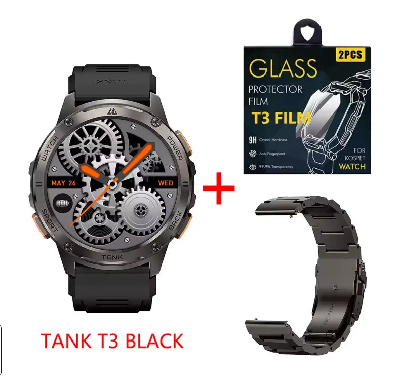 KOSPET Tank T3 Smartwatch Call And Text AMOLED AI Voice