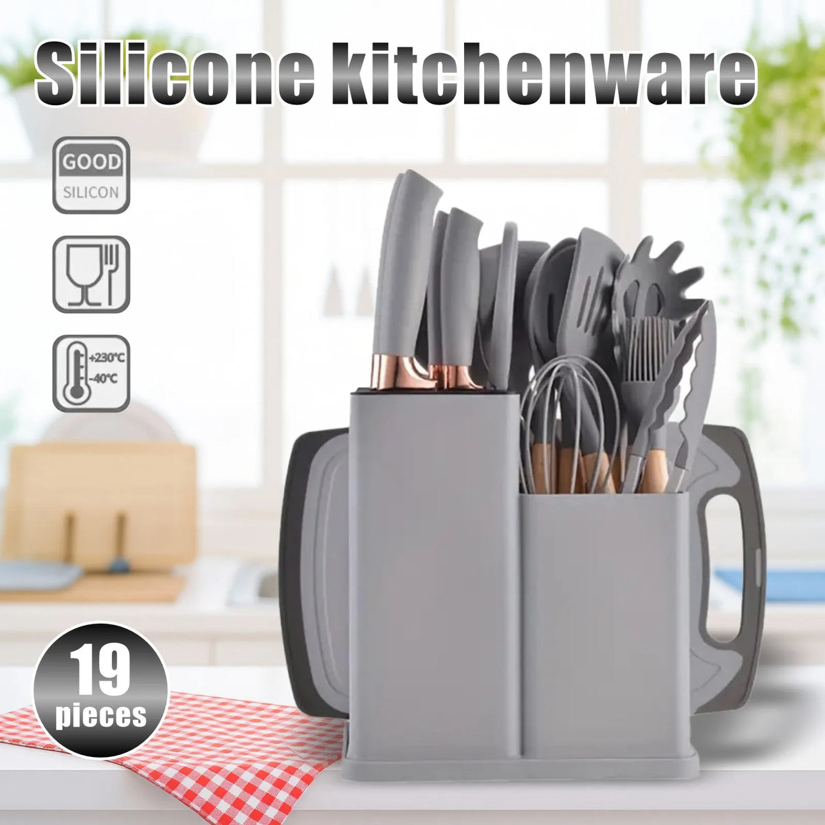 Stainless Steel & Food-Grade Silicone Kitchenware Set Multi-Functional Combination New Product Promotion
