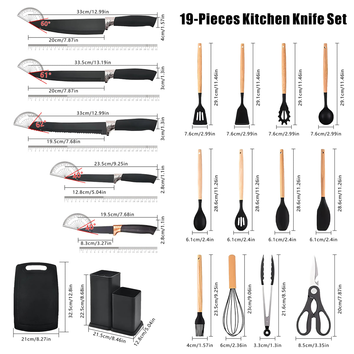 Stainless Steel & Food-Grade Silicone Kitchenware Set Multi-Functional Combination New Product Promotion