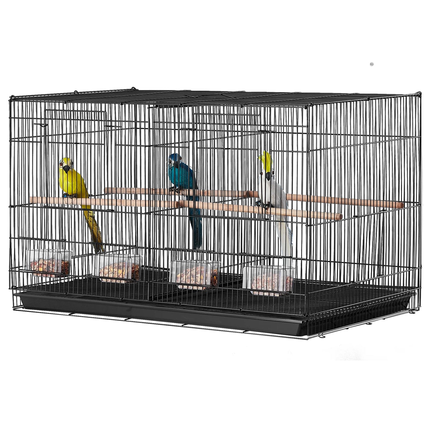 SucceBuy Flight Bird Cage Stackable Divider With Handle For Birds
