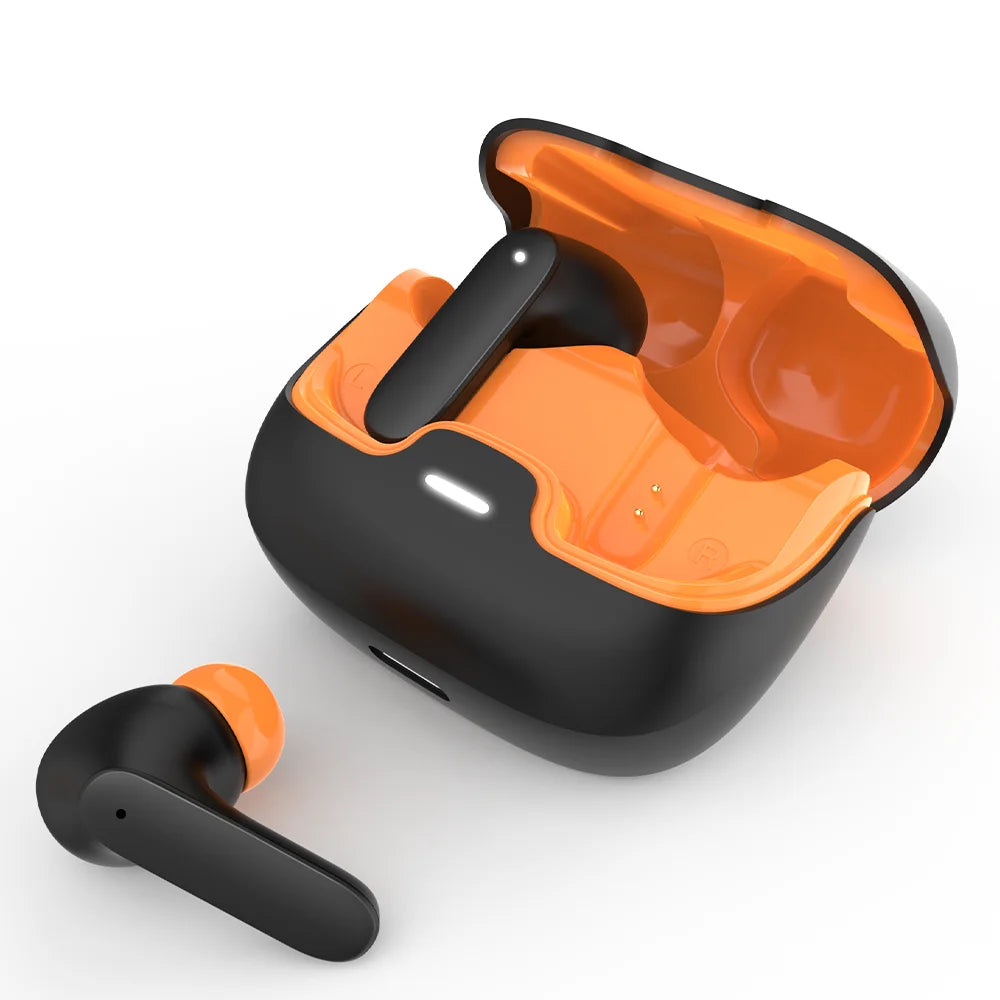 Jogrytece Bluetooth 5.4 TWS Earphones Ultra-Low Latency ENC Noise Cancelling