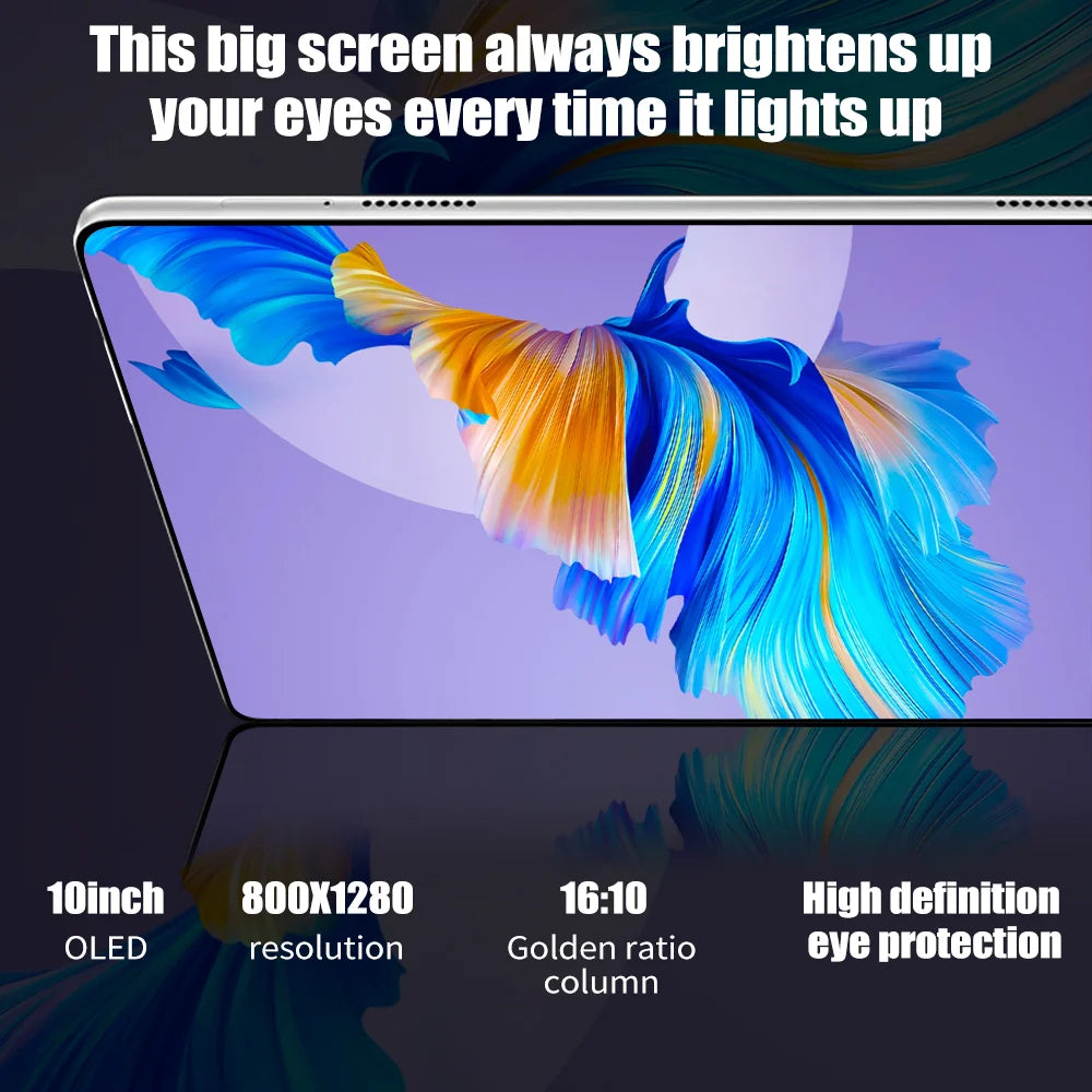 Android Tablet PC 4K Display 5GWiFiConnectivity GPS Dual SIM