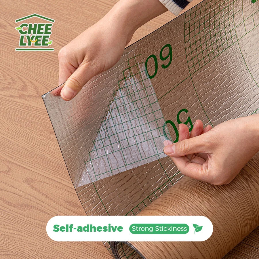 Two Rolls Self-Adhesive Wall And Floor Sticker Wood Grain Marble Design