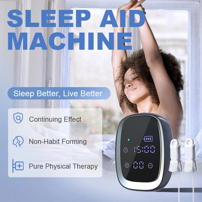 EMS Sleep Aid Device CES Microcurrent Pulse Therapy For Adults