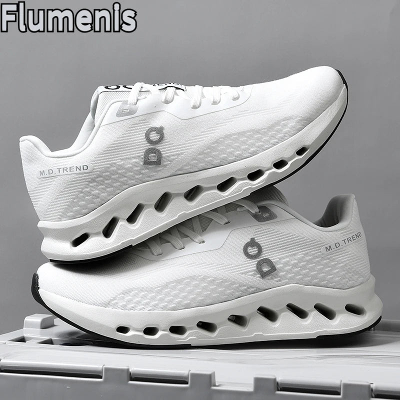 Shock Absorbing Leather Off Road Running Shoes For Adults