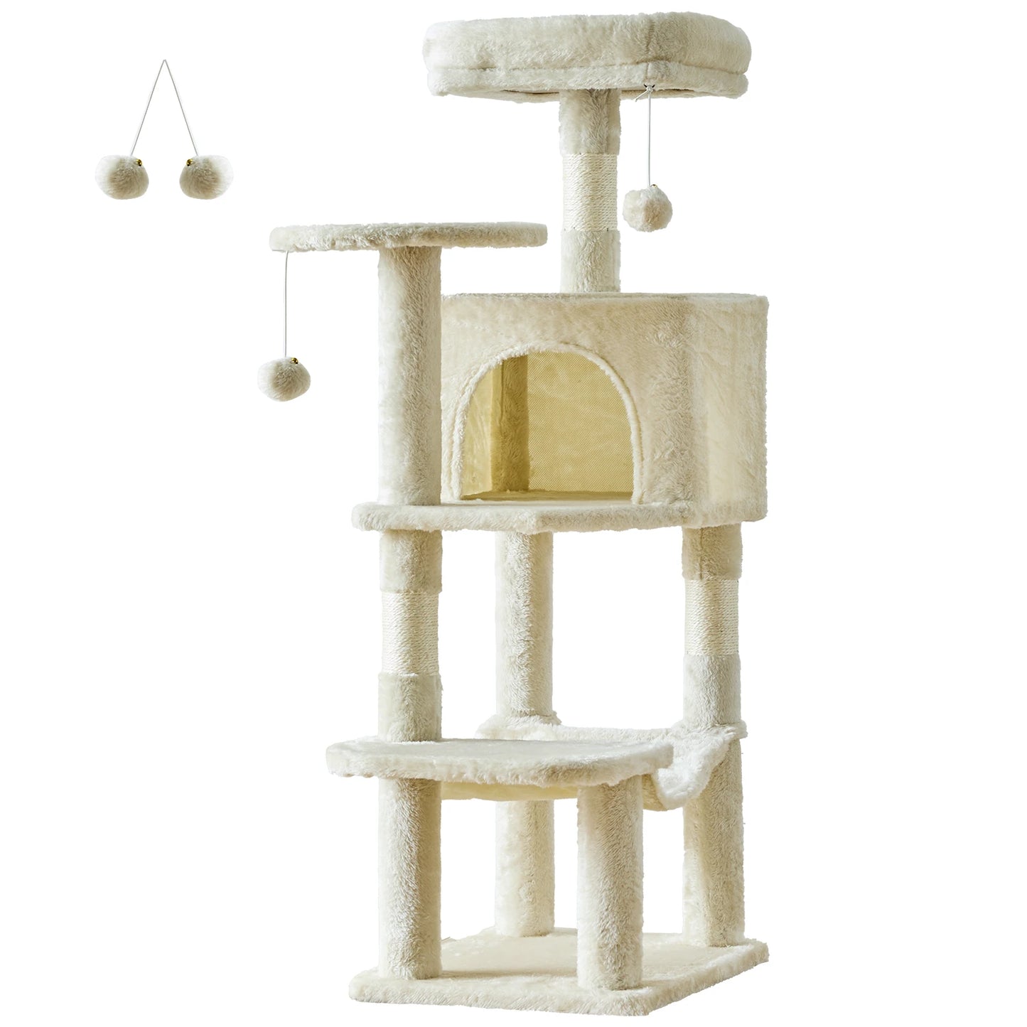 JHK Cat Tree Tall Multi Cat Climbing Tower Indoor Cats