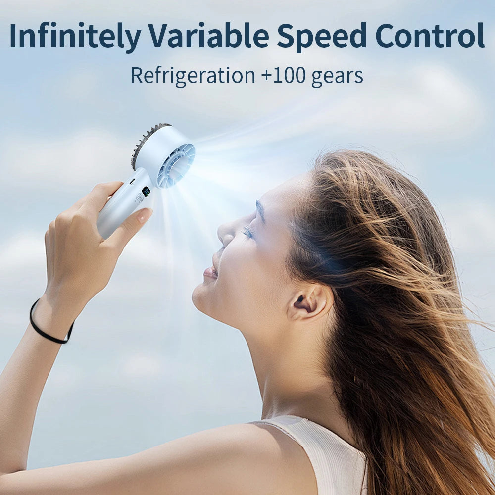Creara ma Portable Usb Handheld Fan With Led Display