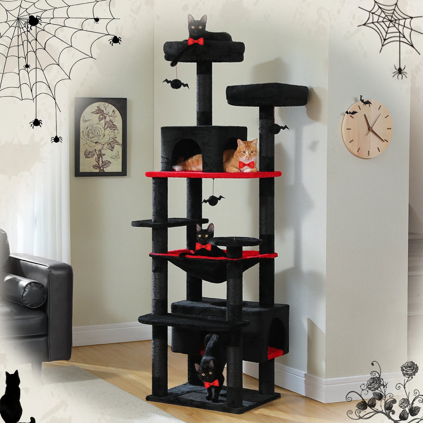 PAWZ Road Cat Tree And Tower For Indoor Cats With Scratching Posts