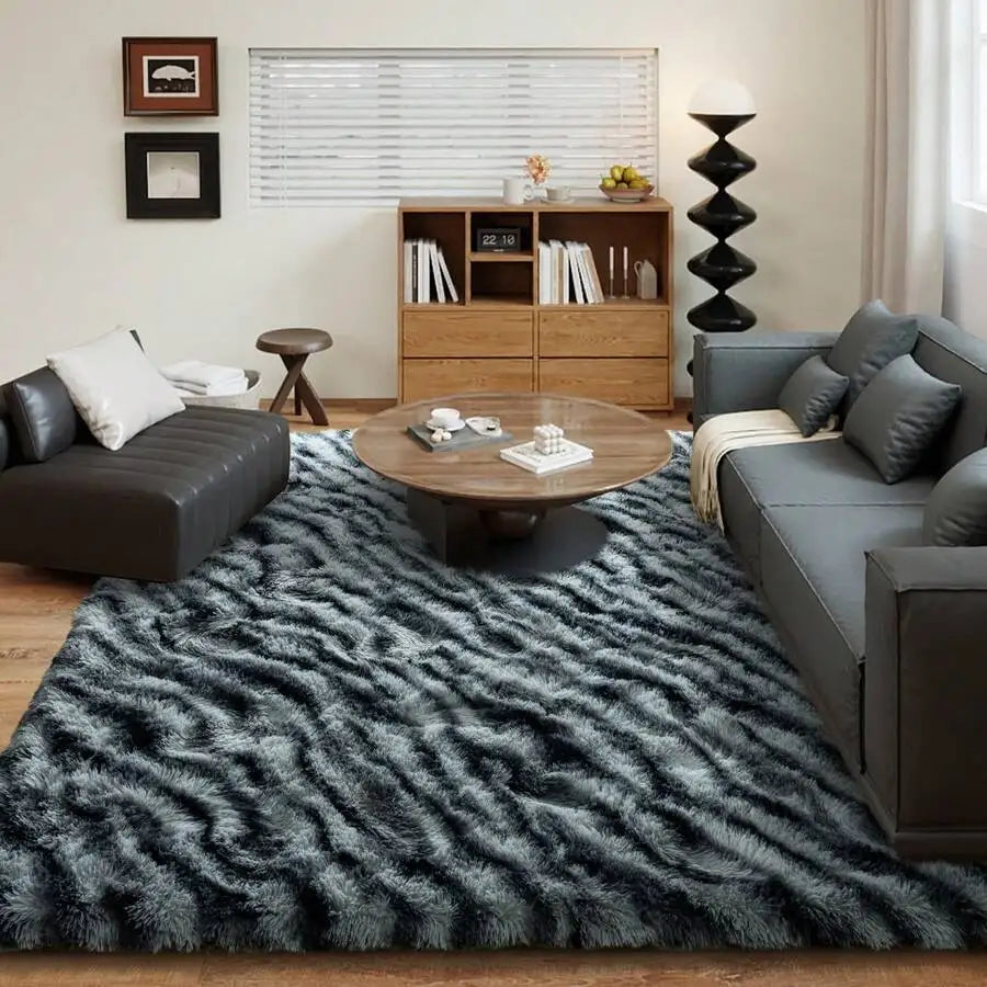 Soft Shag Rugs For Bedroom,  Living Room, Luxury Modern Plush Carpet Girls Boys Room Dorm Indoor Home Decor