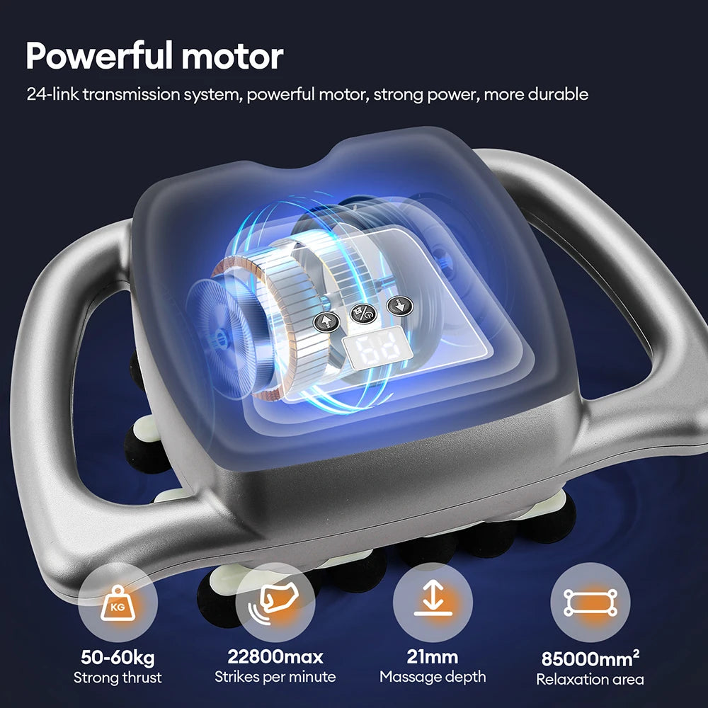 Foreverlily 24Head Fascia Gun With 9 Modes High Frequency Massage