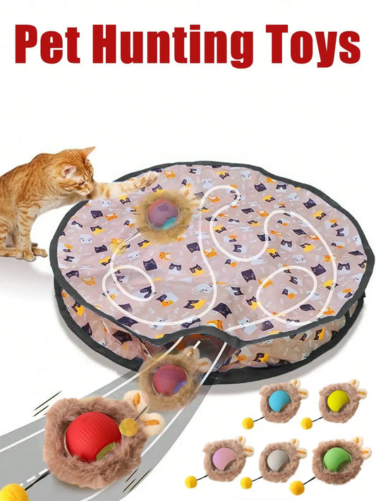 Electric Cat Hunting Toy Set With Lighting And Rechargeable USB