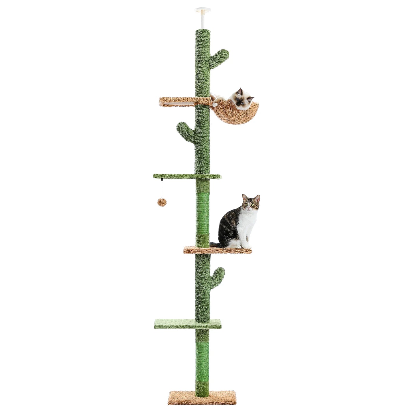 PAWZ Road Cat Tree 5 Tier Floor to Ceiling Tower Scratching Post