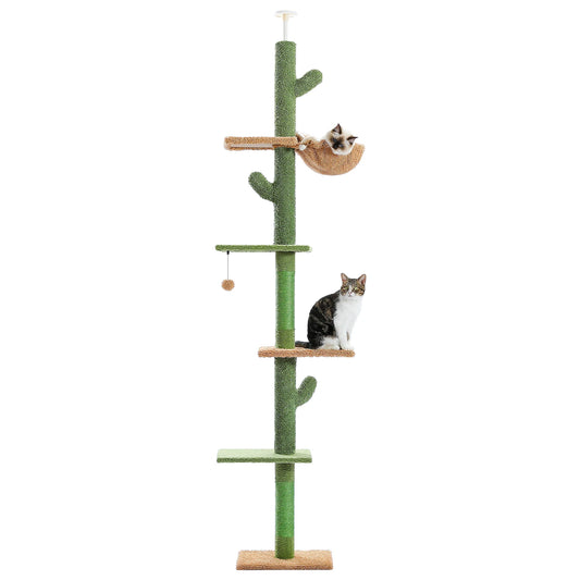PAWZ Road Cat Tree 5 Tier Floor to Ceiling Tower Scratching Post