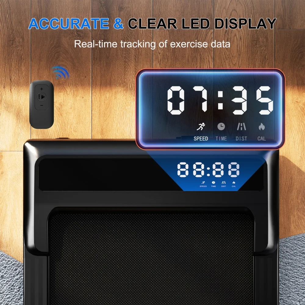 Superun Foldable Treadmill 6 Percent Incline 3.8 MPH Walking Pad