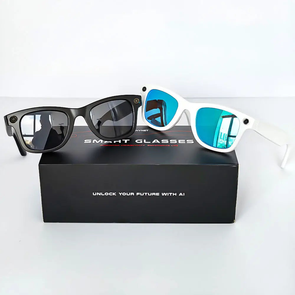 Smart Glasses GS4 MAX Dual Lens 8MP 1080p Video Translator