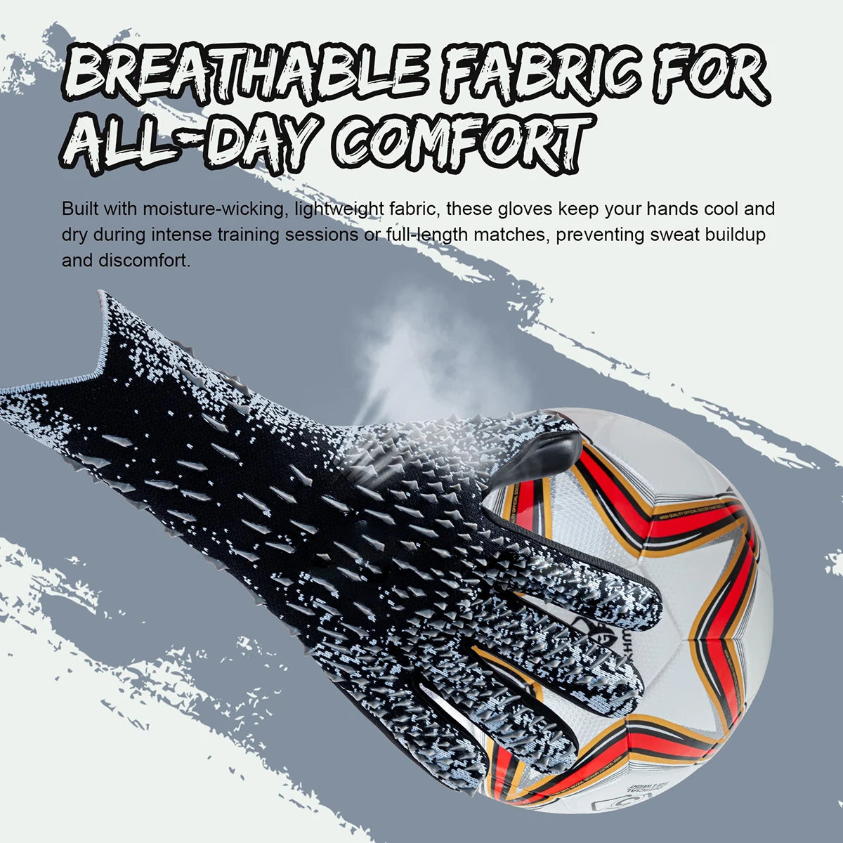 GKHMNEW CN Soccer Goalie Gloves With Enhanced Latex Palm