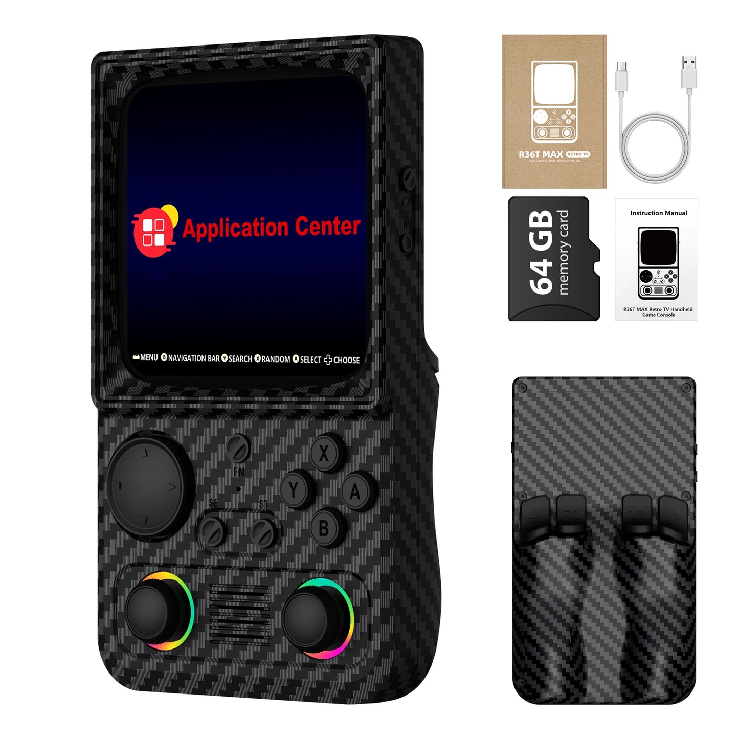 AISLPC R36T MAX Handheld Game Console 64GB 128GB Games