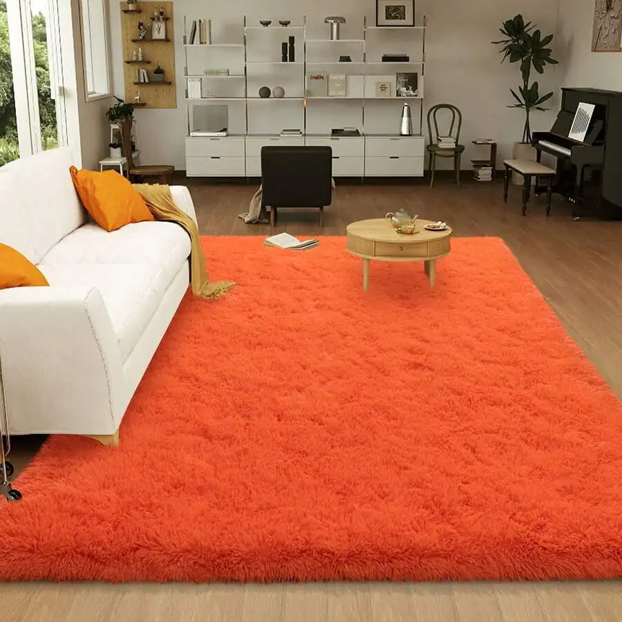 Soft Shag Rugs For Bedroom,  Living Room, Luxury Modern Plush Carpet Girls Boys Room Dorm Indoor Home Decor