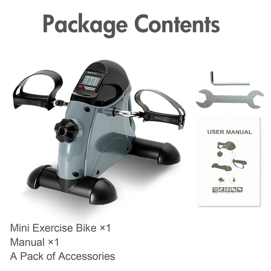 Mini Motorized Under Desk Pedal Exerciser Bike With LCD Screen