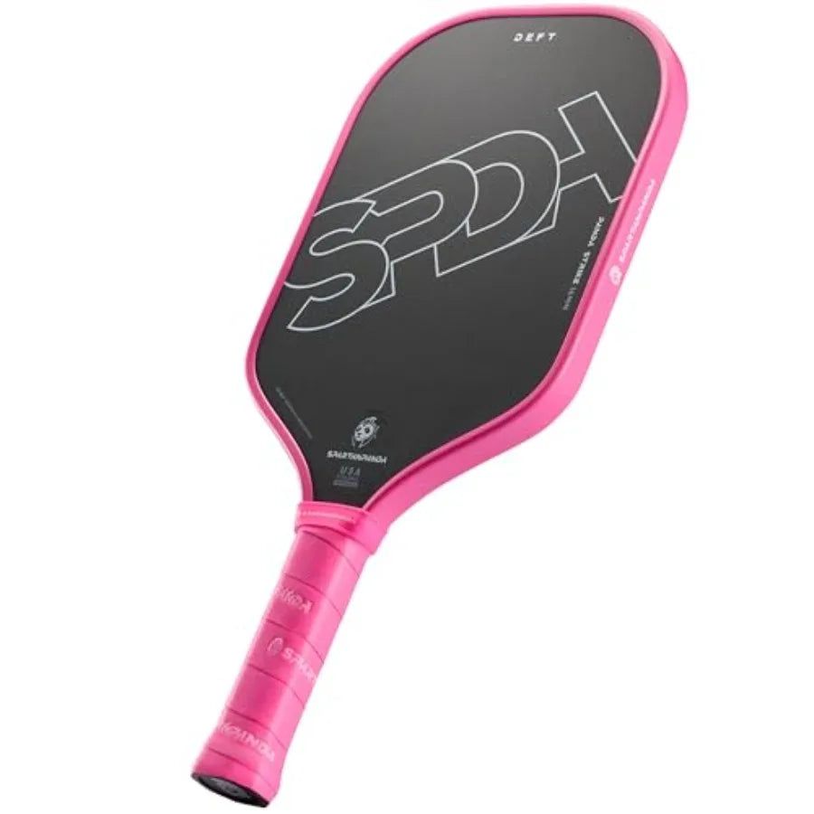 Carbon Fiber Pickleball Paddle Elongated Edge Racket For Pro Control