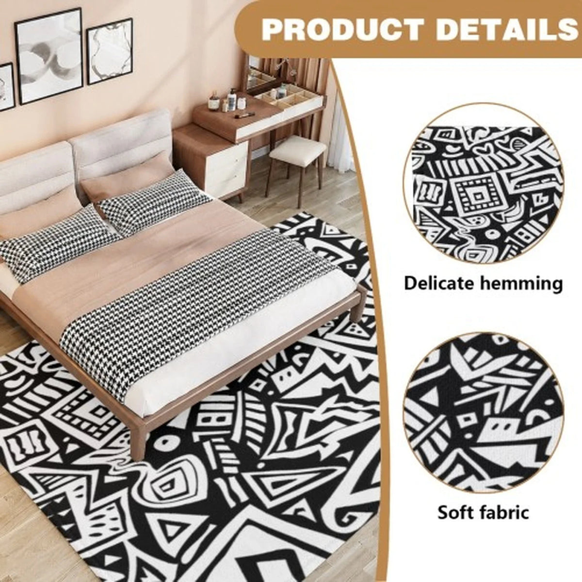Modern Abstract Wool Carpet, Tufted Carpet, Luxurious Beige-Blue Area Rug, Minimalist Living Room Carpet, Soft Plush Bedroom Carpet, Modern Carpet.