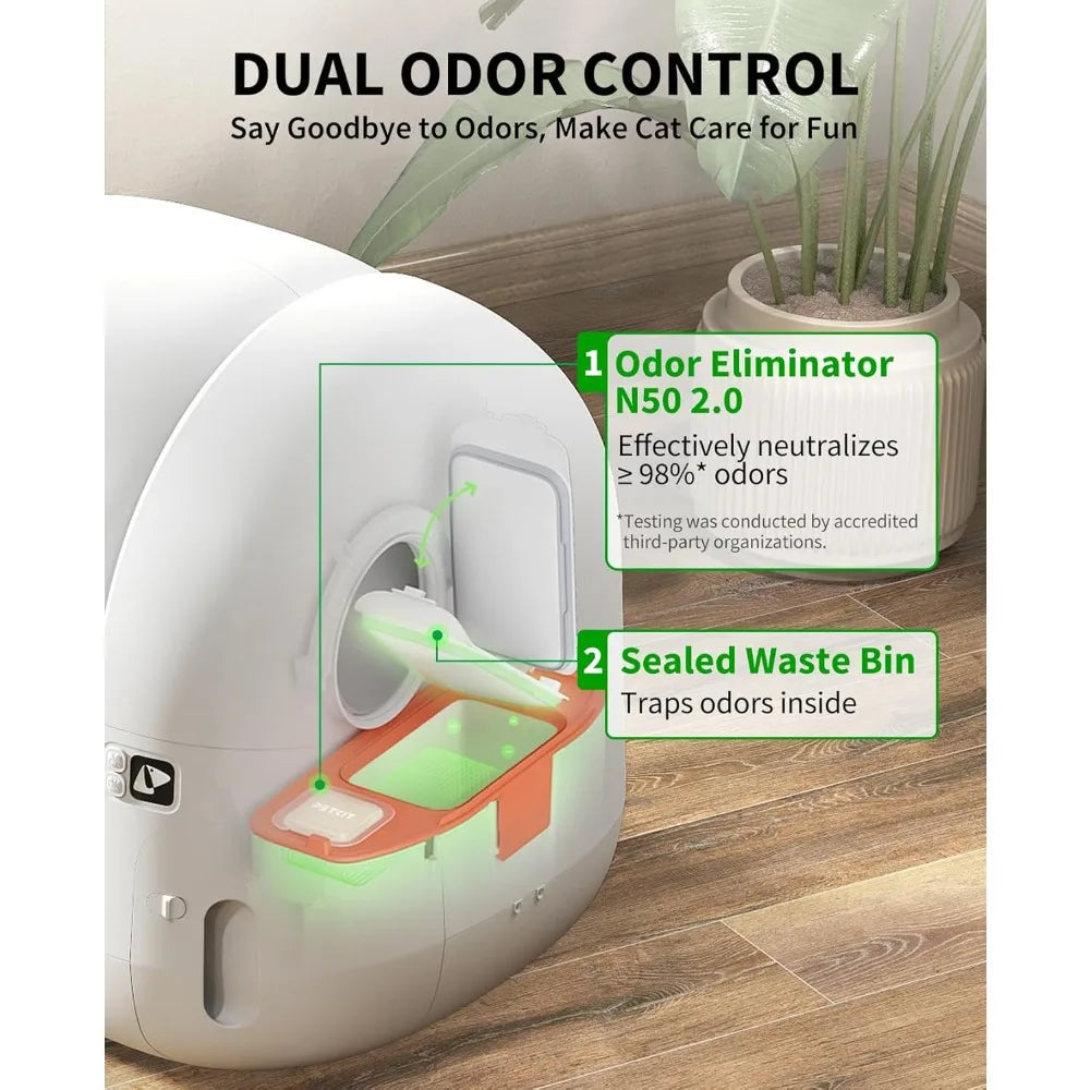 PuraMax 2 Automatic Self Cleaning Cat Litter Box With App