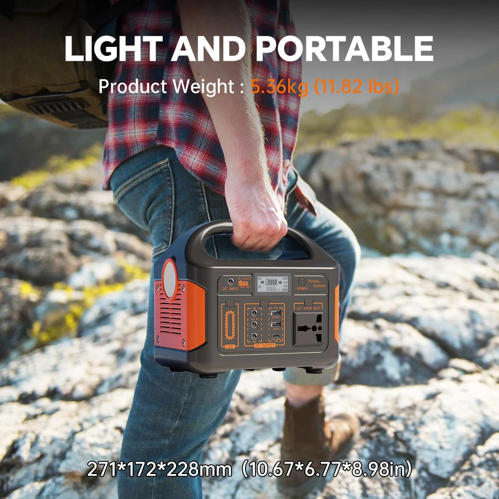 GaiaRay Portable Solar Power Station 500W With LifePo4 Battery
