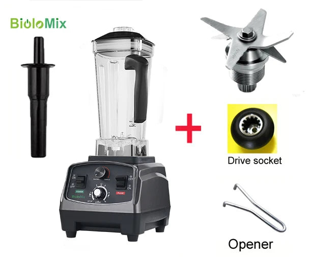 BioloMix Heavy Duty Timer Blender Juicer And Food Processor
